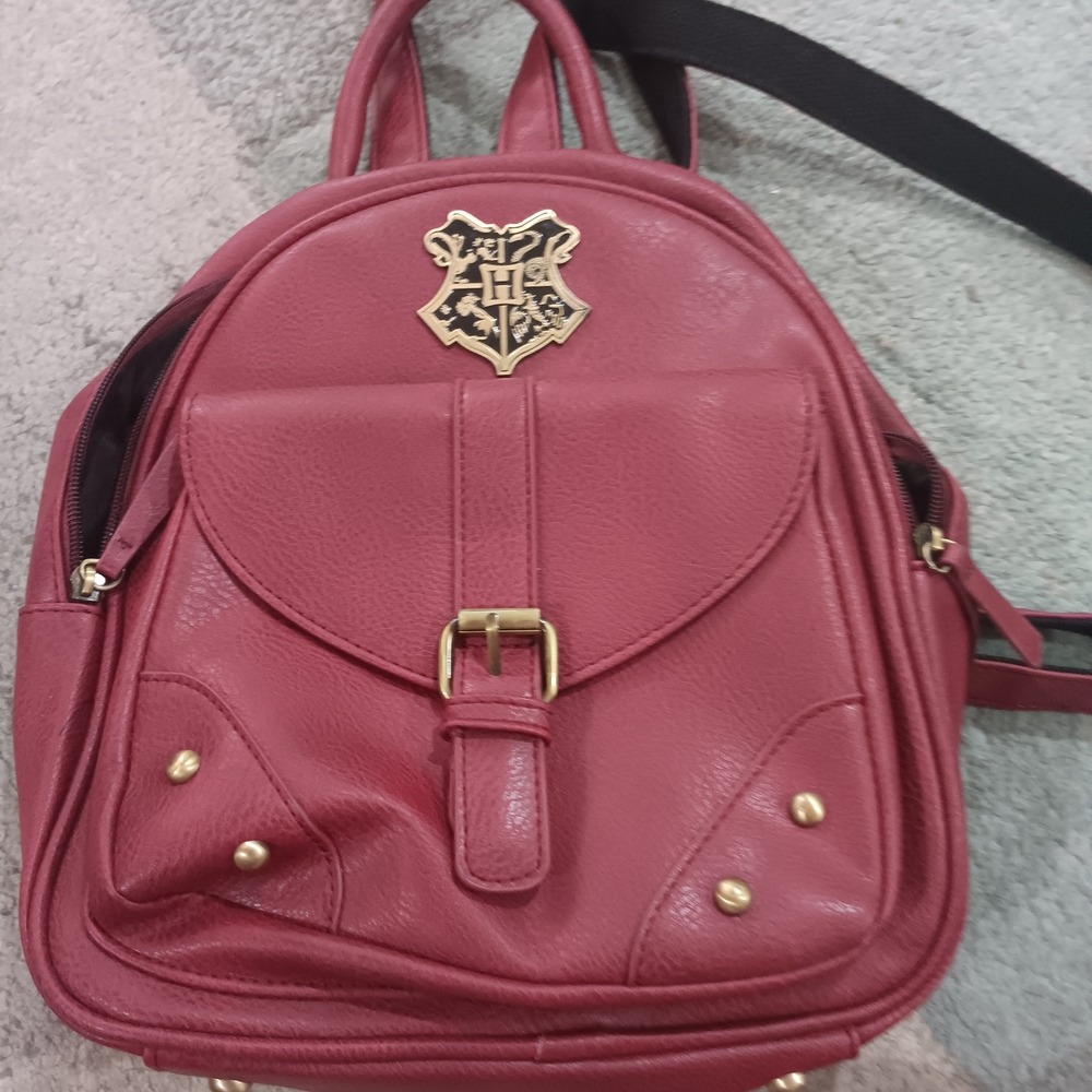 Backpack with Gold Accents